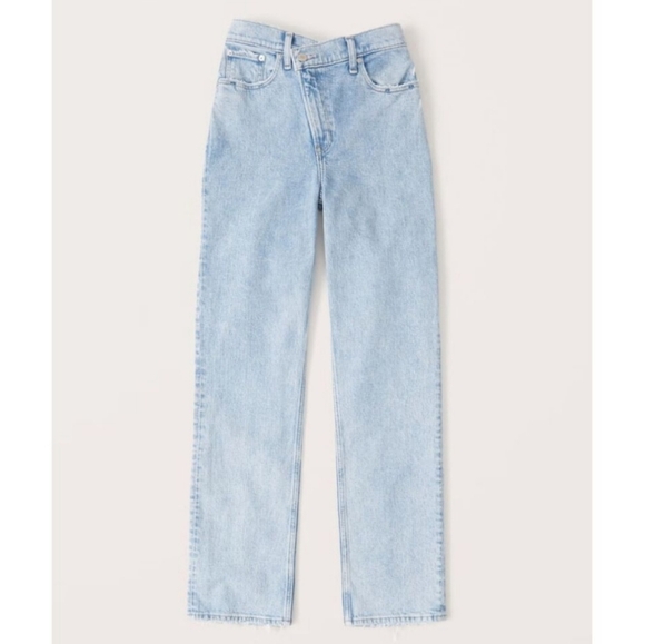 Abercombie And Fitch The 90s Straight Utra High Rise Curve Love 26/2R - Picture 5 of 13